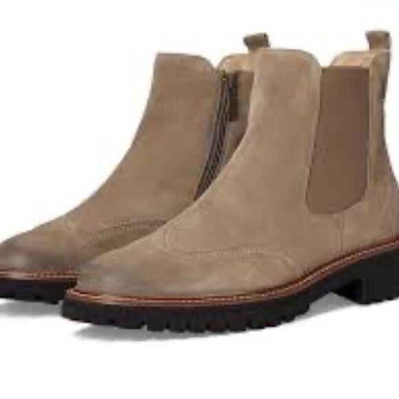 Paul Green Watson NWT Women's Chelsea Booties Antelope Gore Soft Sz UK 5/US 7.5 - Picture 1 of 8